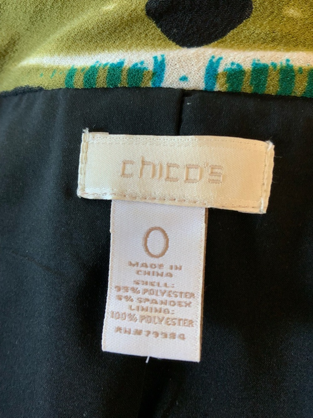Chico's Multicolor Aztec-Print Open-Front Jacket - Picture 7 of 8
